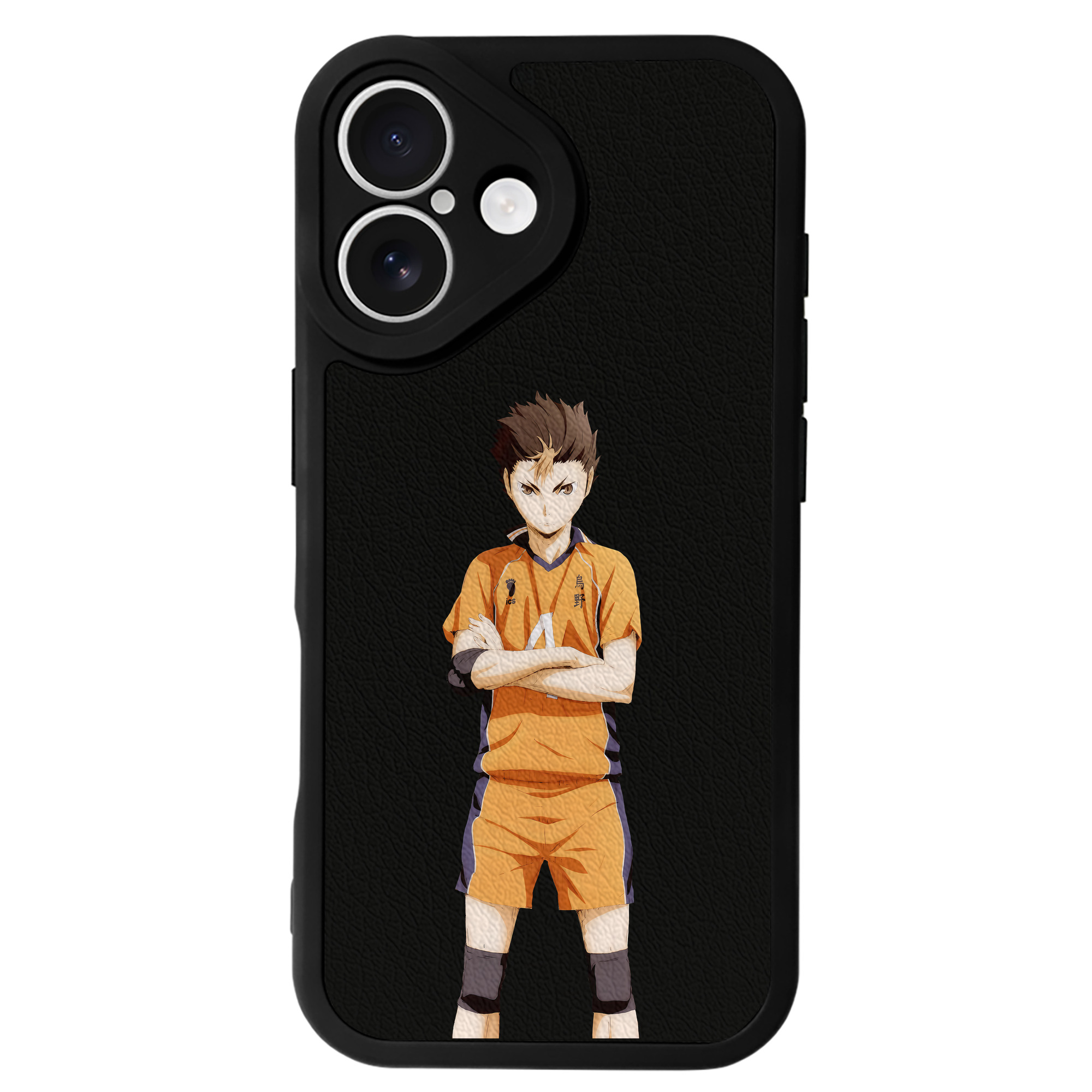 （画像用） ハイキュー!! Haikyu!! 【iPhone 16シリーズ対応】シリコンスマホケース（レザー調） 材質：シリコン